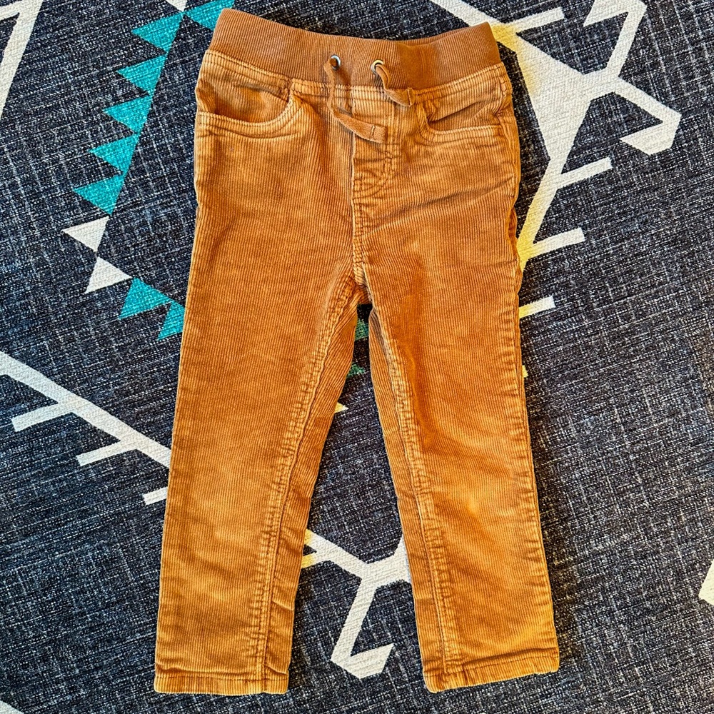 Hanna Andersson Slim Stretch Cords Corduroy Pull On Pants Size 4T